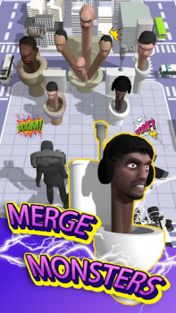 İndir Merge Toilet Monster Battle Eylem Android için Ekran görüntüsü 5