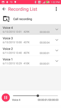İndir ASUS Sound Recorder Araçlar Android için Ekran görüntüsü 3