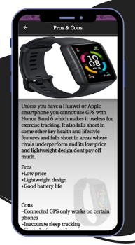 İndir HONOR Band 6 smartwatch Guide Araçlar Android için Ekran görüntüsü 3