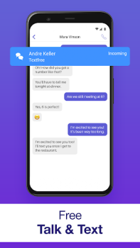 İndir Text Free: Second Phone Number Sosyal Android için Ekran görüntüsü 4