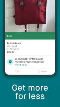 İndir Vinted: Buy & sell second hand Alışveriş Android için Ekran görüntüsü 5