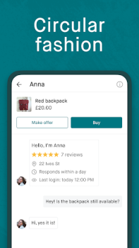 İndir Vinted: Buy & sell second hand Alışveriş Android için Ekran görüntüsü 6