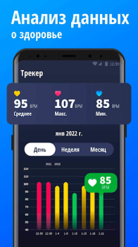 İndir Nabız monitörü - Nabzı ölçer Sağlık & Fitness Android için Ekran görüntüsü 3