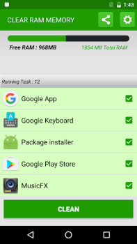 İndir Clean RAM Memory Araçlar Android için Ekran görüntüsü 2