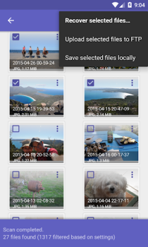 İndir DiskDigger photo recovery Araçlar Android için Ekran görüntüsü 3