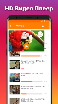 İndir HD Video Oynatıcı Video oynatıcılar ve düzenleyiciler Android için Ekran görüntüsü 2