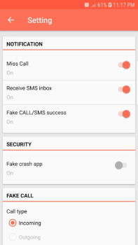 İndir Fake Call and Sms Eğlence Android için Ekran görüntüsü 3