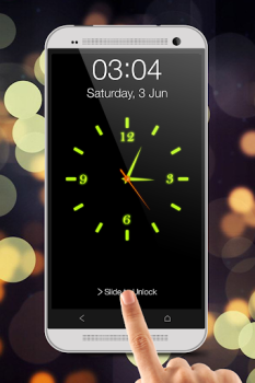 İndir Parlayan Saat Locker Özelleştirme Android için Ekran görüntüsü 4