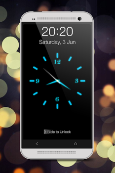 İndir Parlayan Saat Locker (mavi) Özelleştirme Android için Ekran görüntüsü 7