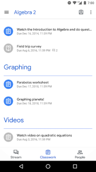 İndir Google Classroom Eğitim Android için Ekran görüntüsü 2