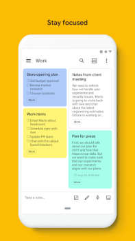 İndir Google Keep İş Android için Ekran görüntüsü 5