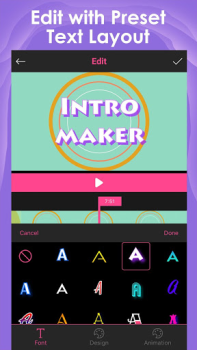 İndir Intro Maker -video intro outro Video oynatıcılar ve düzenleyiciler Android için Ekran görüntüsü 2