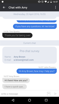 İndir LiveChat İş Dünyası Android için Ekran görüntüsü 3
