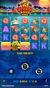 İndir Bigger Bass Bonanza Slot Game Kumarhane Android için Ekran görüntüsü 2
