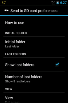 İndir Send to SD card Araçlar Android için Ekran görüntüsü 3