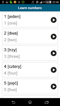 İndir Learn Polish - 50 languages Eğitim Android için Ekran görüntüsü 5