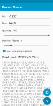 İndir Random Number Araçlar Android için Ekran görüntüsü 3