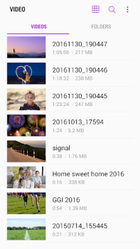 İndir Samsung Video Library Video oynatıcılar ve düzenleyiciler Android için Ekran görüntüsü 2