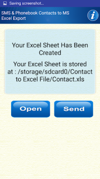 İndir Save Phonebook & SMS to Excel Araçlar Android için Ekran görüntüsü 3