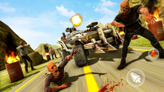 İndir zombi otoyolu avı ölüm yolu Simülatörler Android için Ekran görüntüsü 3