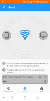 İndir SuperBeam | WiFi Direct Share İletişim Android için Ekran görüntüsü 5
