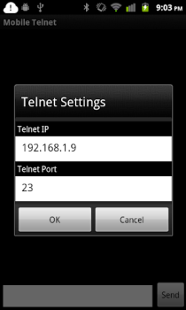 İndir Mobile Telnet İletişim Android için Ekran görüntüsü 3
