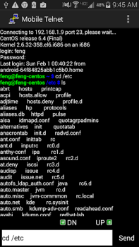 İndir Mobile Telnet İletişim Android için Ekran görüntüsü 6