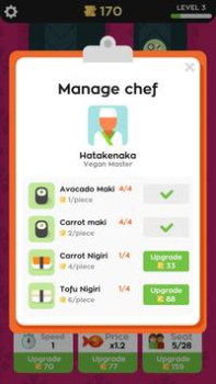İndir Sushi Bar Idle Simülatörler Android için Ekran görüntüsü 3