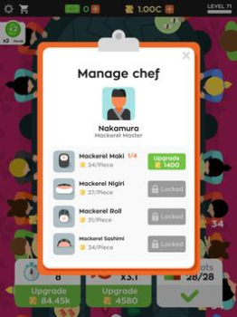 İndir Sushi Bar Idle Simülatörler Android için Ekran görüntüsü 7