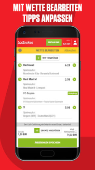 İndir Ladbrokes – Sportwetten App Spor Oyunları Android için Ekran görüntüsü 4