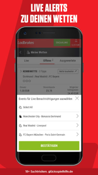 İndir Ladbrokes – Sportwetten App Spor Oyunları Android için Ekran görüntüsü 6