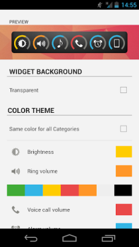 İndir Slider Widget - Volumes Araçlar Android için Ekran görüntüsü 7