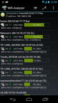 İndir Wifi Analyzer Araçlar Android için Ekran görüntüsü 4