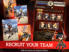 İndir Attack on Titan TACTICS Simülatörler Android için Ekran görüntüsü 5