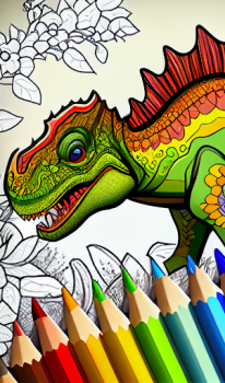 İndir Dinosaurs Coloring Book Bulmaca Oyunları Android için Ekran görüntüsü 4