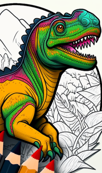 İndir Dinosaurs Coloring Book Bulmaca Oyunları Android için Ekran görüntüsü 5