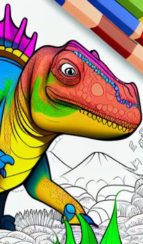 İndir Dinosaurs Coloring Book Bulmaca Oyunları Android için Ekran görüntüsü 7