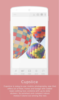 İndir Cupslice Photo Editor Fotoğraf Android için Ekran görüntüsü 2