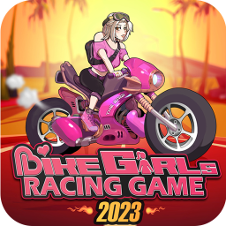 Logo Bike Girls Racing Game 2024