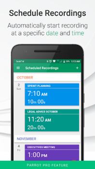 İndir Parrot - Ses Kaydedici Araçlar Android için Ekran görüntüsü 5