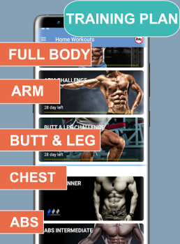 İndir Home Workout - Fit in 28 Days Sağlık & Fitness Android için Ekran görüntüsü 4
