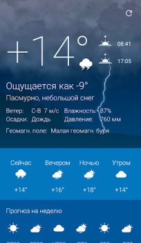 İndir Погода Оренбург 1743.ru Hava Durumu Android için Ekran görüntüsü 3