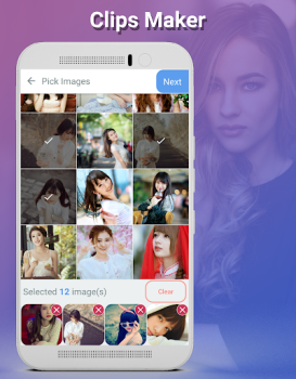 İndir Clips Maker Video oynatıcılar ve düzenleyiciler Android için Ekran görüntüsü 3