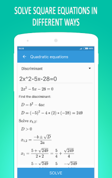 İndir Matematik denklem çözücü Eğitim Android için Ekran görüntüsü 5