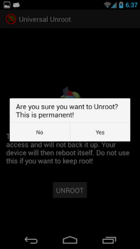 İndir Universal Unroot Araçlar Android için Ekran görüntüsü 2