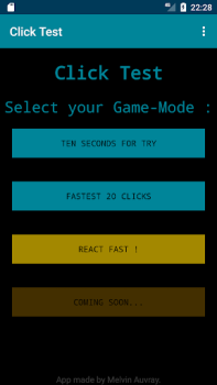 İndir Click Test : Test de réactivit Arcade Android için