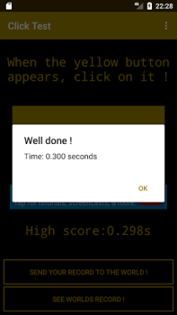 İndir Click Test : Test de réactivit Arcade Android için Ekran görüntüsü 2