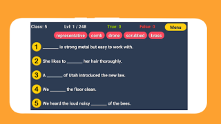 İndir English Word Fill Eğitim Android için Ekran görüntüsü 7
