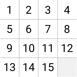 Logo 15 Puzzle (Game of Fifteen)
