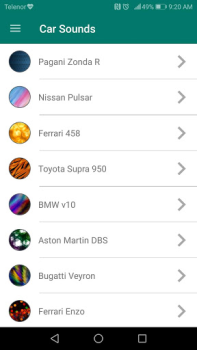 İndir Car Sounds Müzik ve Ses Android için Ekran görüntüsü 5